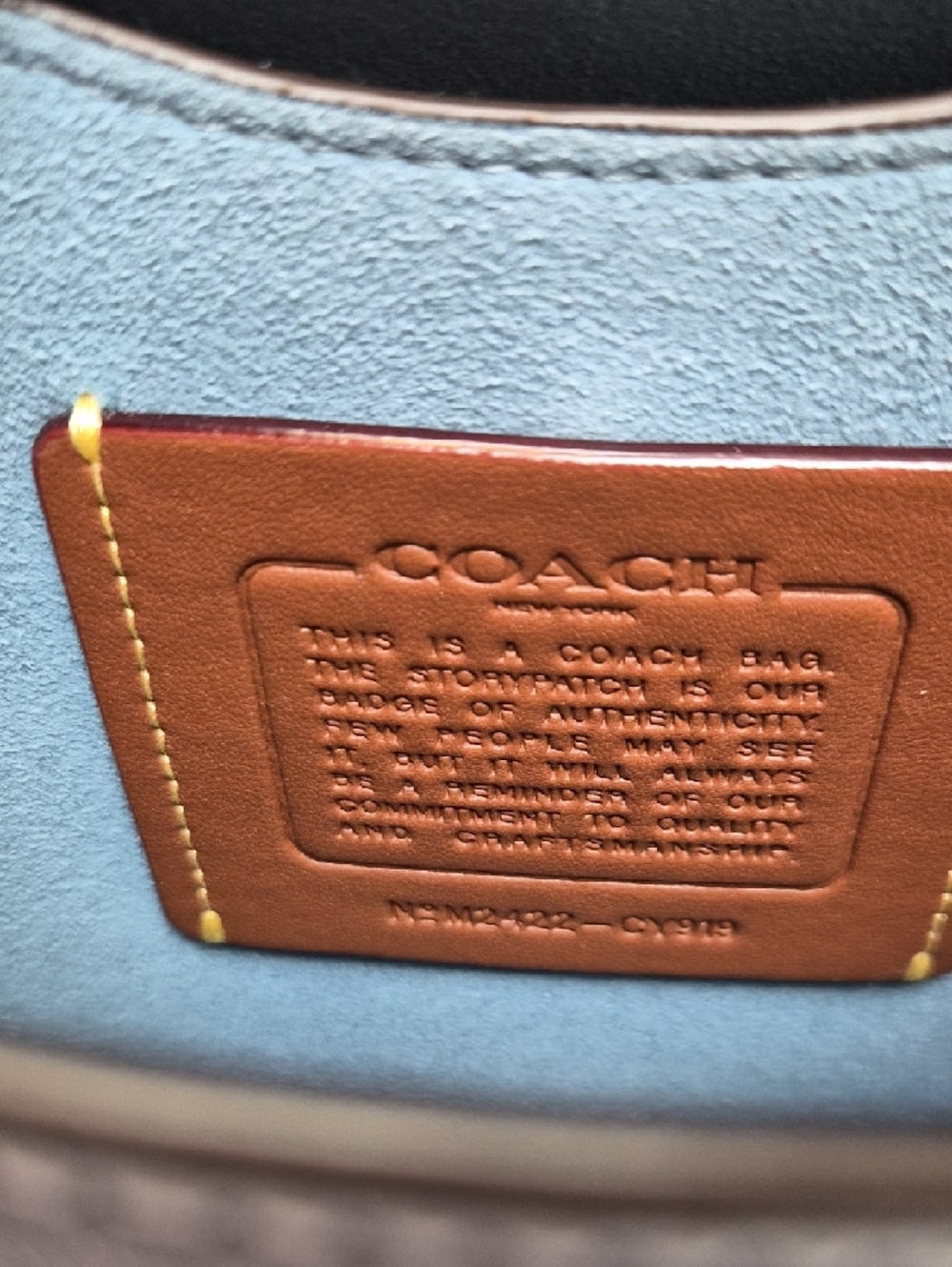 Coach Tabby Chain Purse In Bluebell - Picture 12 of 12